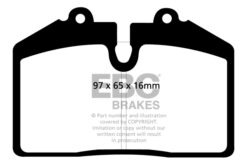 EBC Greenstuff 2000 Brake Pad Set (FRONT) DP21013 - Image 2