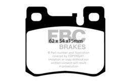 EBC Ultimax OEM Replacement Brake Pad Set DP1026 [Rear] - Image 2
