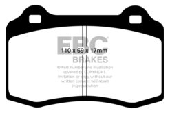 EBC Greenstuff 2000 Brake Pad Set (FRONT) DP21031 - Image 2