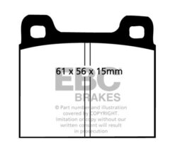DP4104R EBC Yellowstuff Street and Track Brake Pad Set [Front|Rear] - Image 2