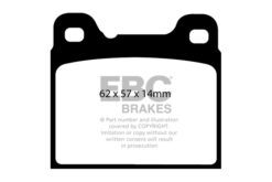 EBC Ultimax OEM Replacement Brake Pad Set DP1043 [Rear] - Image 2