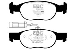 EBC Greenstuff 2000 Brake Pad Set (FRONT) DP21059 - Image 2