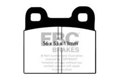 DP4105/4R EBC Yellowstuff Street and Track Brake Pad Set [Rear] - Image 2
