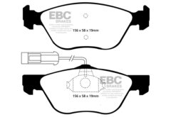 EBC Greenstuff 2000 Brake Pad Set (FRONT) DP21061 - Image 2