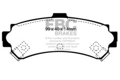 EBC Ultimax OEM Replacement Brake Pad Set DP1067 [Rear] - Image 2