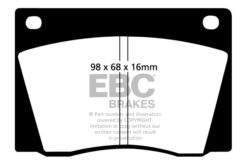 EBC Greenstuff 2000 Brake Pad Set (FRONT) DP2108 - Image 2