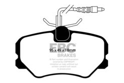 EBC Greenstuff 2000 Brake Pad Set (FRONT) DP21080 - Image 2