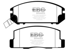 Alternative view of EBC Ultimax OEM Replacement Brake Pad Set DP1107 [Rear]