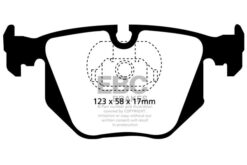 Alternative view of EBC Ultimax OEM Replacement Brake Pad Set DP1118 [Rear]