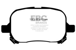EBC Greenstuff 2000 Brake Pad Set (FRONT) DP21133 - Image 2