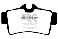 DP41156/2R EBC Yellowstuff Street and Track Brake Pad Set [Rear] - Image 2