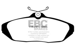 DP41164R EBC Yellowstuff Street and Track Brake Pad Set [Rear] - Image 2