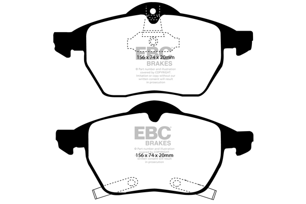 EBC Redstuff Brake Pads - DP31187C - Image 2