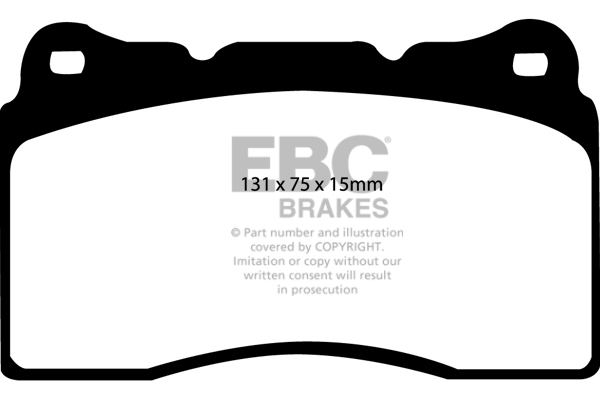 EBC Greenstuff 2000 Brake Pad Set DP21210 (FRONT) - Image 2