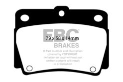 EBC Ultimax OEM Replacement Brake Pad Set DP1228 [Rear] - Image 2