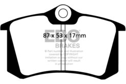 EBC Ultimax OEM Replacement Brake Pad Set DP1230 [Rear] - Image 2