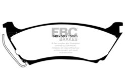 EBC Ultimax OEM Replacement Brake Pad Set DP1233 [Rear] - Image 2