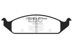 Alternative view of EBC Greenstuff 2000 Brake Pad Set (FRONT) DP21251