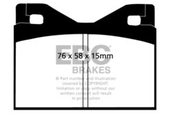 DP4126R EBC Yellowstuff Street and Track Brake Pad Set [Rear] - Image 2