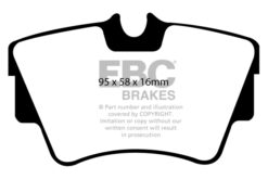 EBC Ultimax OEM Replacement Brake Pad Set DP1284 [Rear] - Image 2