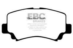 EBC Greenstuff 2000 Brake Pad Set (FRONT) DP21291 - Image 2