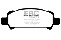 DP41293R EBC Yellowstuff Street and Track Brake Pad Set [Rear] - Image 2