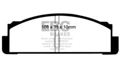 DP4130R EBC Yellowstuff Street and Track Brake Pad Set [Rear] - Image 2