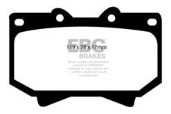 EBC Greenstuff Brake Pads - DP61319 - Image 2