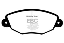 EBC Greenstuff 2000 Brake Pad Set (FRONT) DP21322 - Image 2