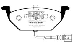 DP41329R EBC Yellowstuff Street and Track Brake Pad Set [Front] - Image 2