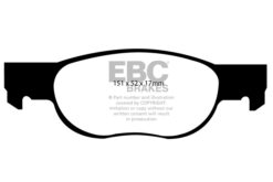 Alternative view of EBC Greenstuff 2000 Brake Pad Set (FRONT) DP21336
