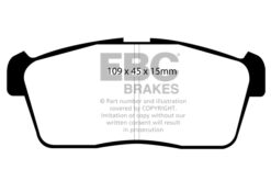 DP41344R EBC Yellowstuff Street and Track Brake Pad Set [Front] - Image 2