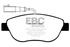DP41383R EBC Yellowstuff Street and Track Brake Pad Set [Front] - Image 2