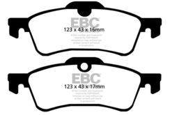 EBC Ultimax OEM Replacement Brake Pad Set DP1389 [Rear] - Image 2