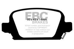 EBC Ultimax OEM Replacement Brake Pad Set DP1410 [Rear] - Image 2