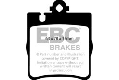 EBC Ultimax OEM Replacement Brake Pad Set DP1441 [Rear] - Image 2