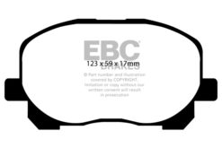Alternative view of EBC Greenstuff 2000 Brake Pad Set (FRONT) DP21455
