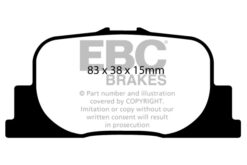 EBC Ultimax OEM Replacement Brake Pad Set DP1456 [Rear] - Image 2