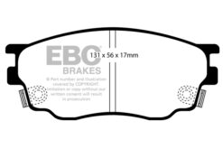 EBC Greenstuff 2000 Brake Pad Set (FRONT) DP21464 - Image 2