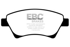 EBC Greenstuff 2000 Brake Pad Set (FRONT) DP21468 - Image 2