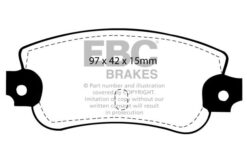 EBC Ultimax OEM Replacement Brake Pad Set DP147 [Rear] - Image 2
