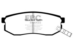 EBC Ultimax OEM Replacement Brake Pad Set DP1484 [Rear] - Image 2
