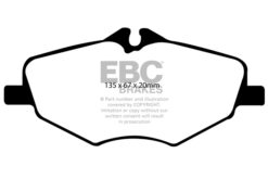 EBC Greenstuff 2000 Brake Pad Set (FRONT) DP21488 - Image 2