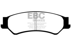 EBC Ultimax OEM Replacement Brake Pad Set DP1500 [Rear] - Image 2