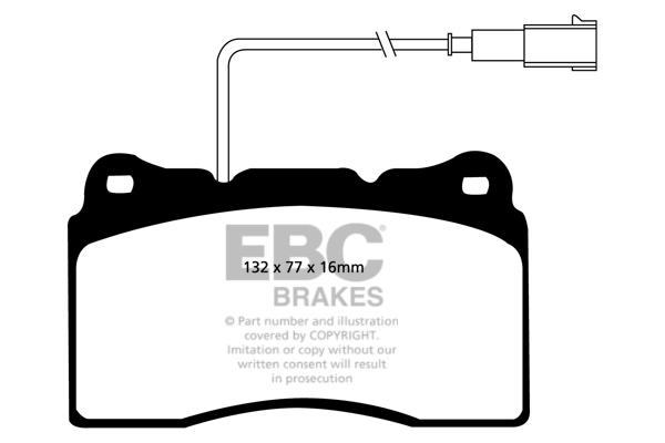 EBC Greenstuff 2000 Brake Pad Set (FRONT) DP21536 - Image 2