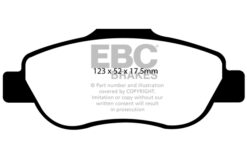 Alternative view of EBC Greenstuff 2000 Brake Pad Set (FRONT) DP21573