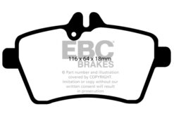 EBC Greenstuff 2000 Brake Pad Set (FRONT) DP21579 - Image 2