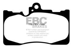 EBC Greenstuff 2000 Brake Pad Set (FRONT) DP21589 - Image 2