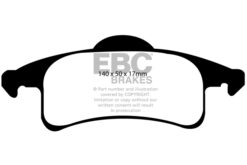 EBC Ultimax OEM Replacement Brake Pad Set DP1606 [Rear] - Image 2