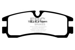 EBC Ultimax OEM Replacement Brake Pad Set DP1621/2 [Rear] - Image 2